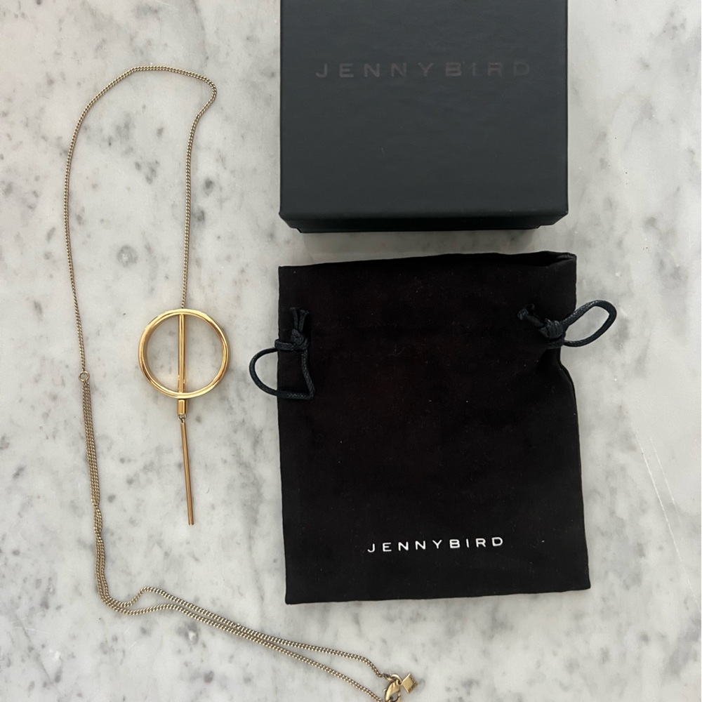 Jenny Bird Rhine Lariat Necklace, gold